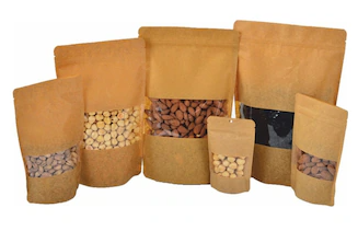 POŞET DOYPACK KRAFT 50 GR 8,5 x 14,5 + 2,5 CM (3000 ADET) yarım pencere
