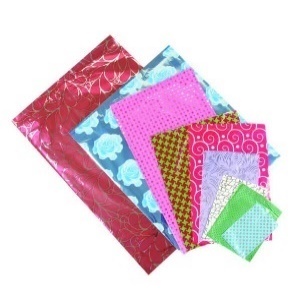 POŞET METALİZE 12 X 17 CM (100 ADET X 25 PAKET) bantlı desenli