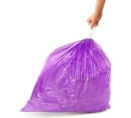 POŞET ÇÖP BÜZGÜLÜ ORTA (10 ADET X 25 PAKET) 55x60cm 130gr FLOREX