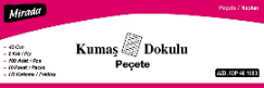 KUMAŞ DOKULU PEÇETE 40 CM MİRADA (100 ADET X 10 PAKET)